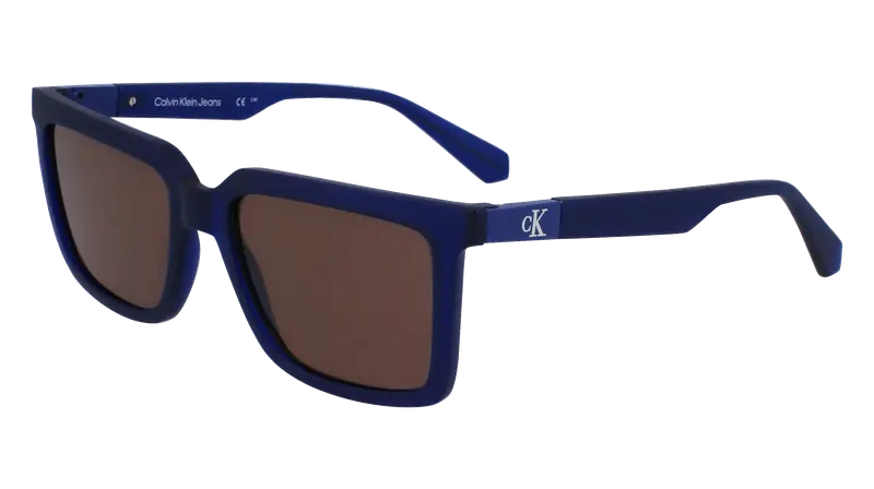 Calvin Klein Unisex CKJ23659S 400 Occhiali da sole Bio-iniettato Blu Marrone Squadrata Normale Normale