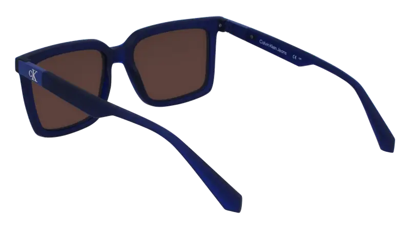 Calvin Klein Unisex CKJ23659S 400 Occhiali da sole Bio-iniettato Blu Marrone Squadrata Normale Normale miniatura 3