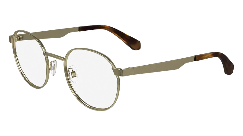 Calvin Klein Unisex CKJ24205 717 Montature da vista Metallo Oro  Rotonda Normale