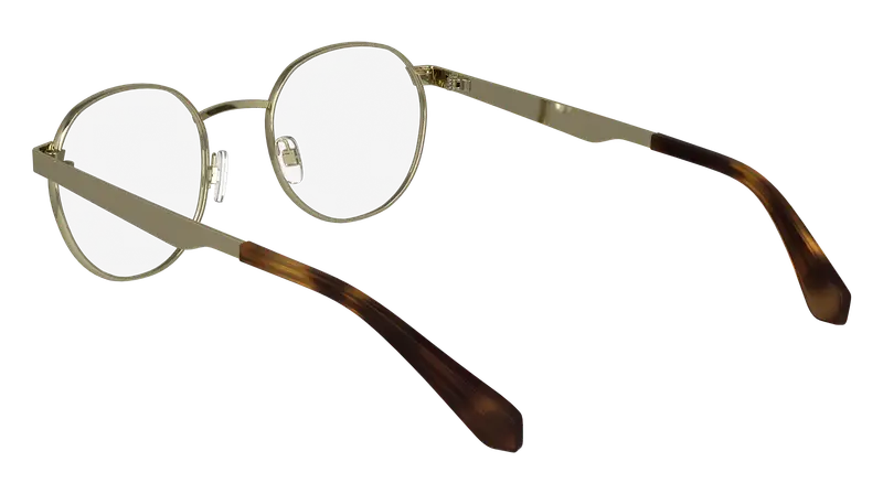 Calvin Klein Unisex CKJ24205 717 Montature da vista Metallo Oro Rotonda Normale miniatura 2