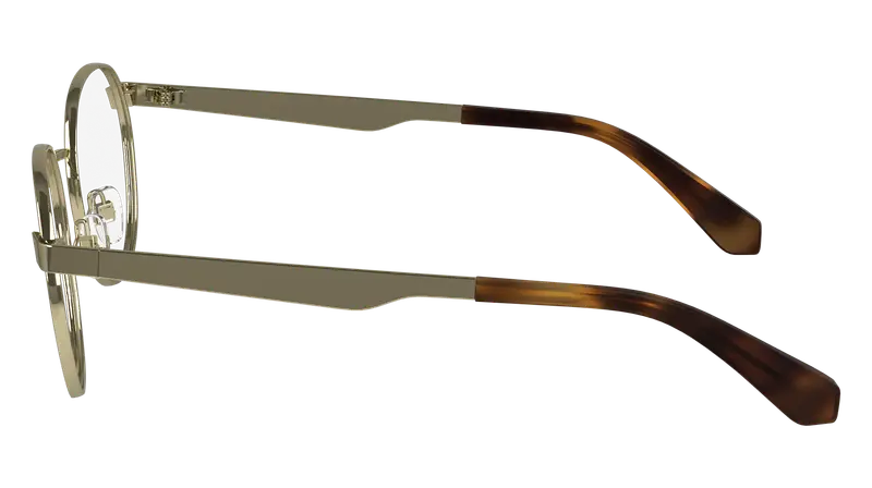 Calvin Klein Unisex CKJ24205 717 Montature da vista Metallo Oro Rotonda Normale miniatura 3