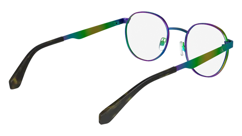 Calvin Klein Unisex CKJ24205 971 Montature da vista Metallo Multi-colore Rotonda Normale miniatura 3