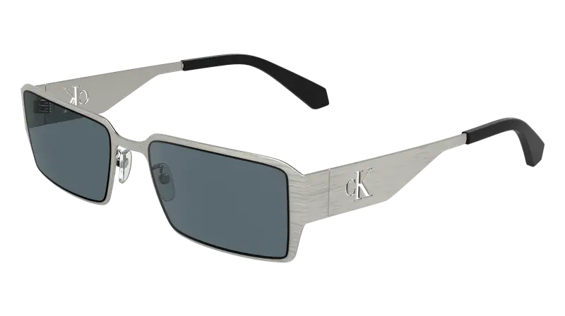 Calvin Klein Unisex CKJ24206S 044 Occhiali da sole Metallo Argento Squadrata Normale