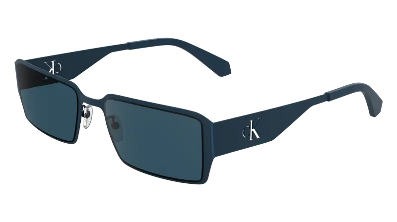 Calvin Klein Unisex CKJ24206S 400 Occhiali da sole Metallo Blu Squadrata Normale