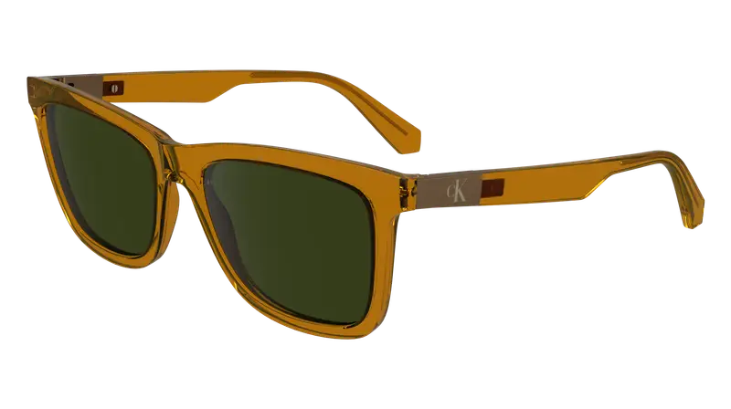 Calvin Klein Unisex CKJ24601S 261 Occhiali da sole Bio-iniettato Marrone Verde Squadrata Normale Normale