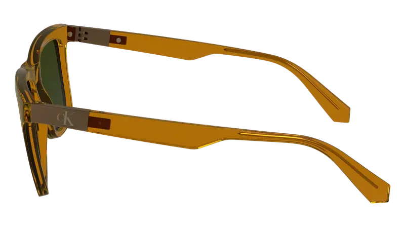 Calvin Klein Unisex CKJ24601S 261 Occhiali da sole Bio-iniettato Marrone Verde Squadrata Normale Normale miniatura 3
