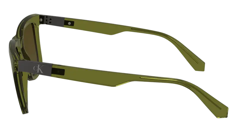 Calvin Klein Unisex CKJ24601S 309 Occhiali da sole Bio-iniettato Verde Verde Squadrata Normale Normale miniatura 3