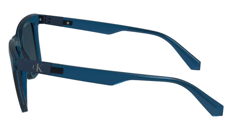 Calvin Klein Unisex CKJ24601S 400 Occhiali da sole Bio-iniettato Blu Blu Squadrata Normale Normale miniatura 3