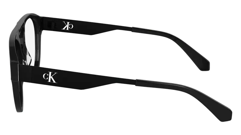 Calvin Klein Unisex CKJ24633 001 Montature da vista Acetato Nero Rotonda Normale miniatura 2