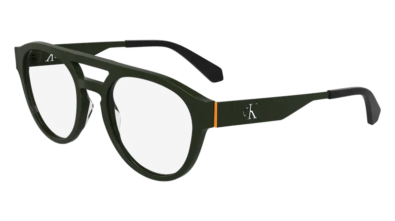 Calvin Klein Unisex CKJ24633 309 Montature da vista Acetato Verde Rotonda Normale