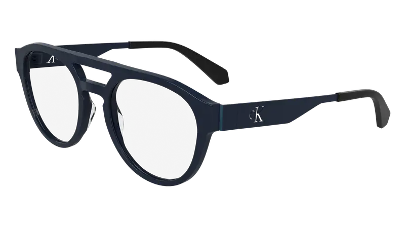 Calvin Klein Unisex CKJ24633 400 Montature da vista Acetato Blu Rotonda Normale