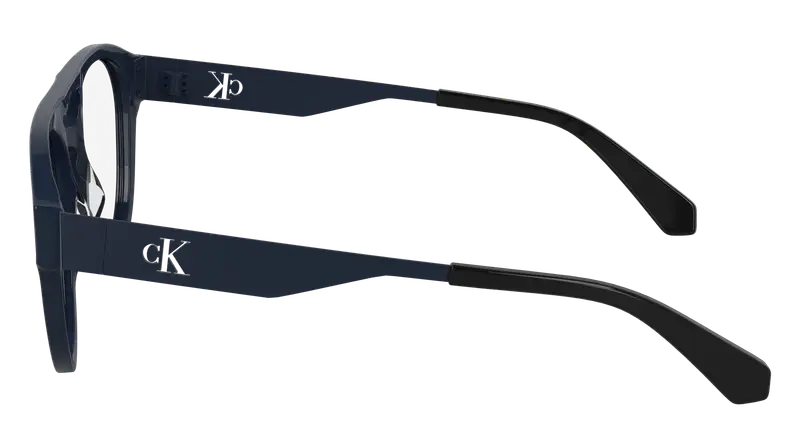 Calvin Klein Unisex CKJ24633 400 Montature da vista Acetato Blu Rotonda Normale miniatura 2