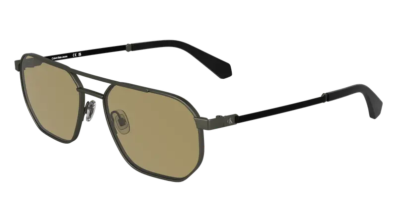 Calvin Klein Unisex CKJ25202S 014 Occhiali da sole Metallo Canna di fucile  Squadrata Normale