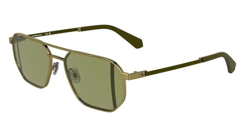 Calvin Klein Unisex CKJ25202S 717 Occhiali da sole Metallo Oro  Squadrata Normale