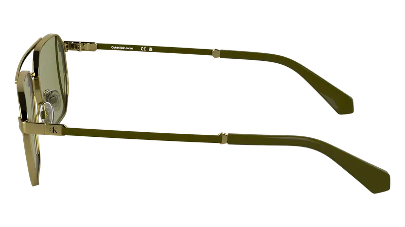 Calvin Klein Unisex CKJ25202S 717 Occhiali da sole Metallo Oro Squadrata Normale miniatura 2