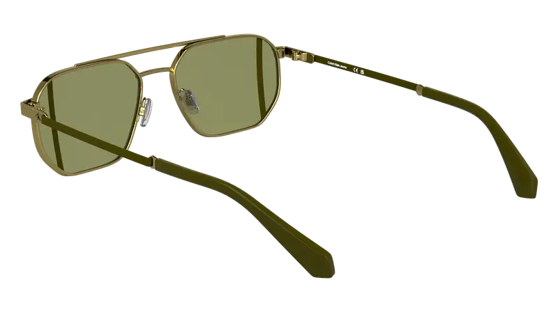 Calvin Klein Unisex CKJ25202S 717 Occhiali da sole Metallo Oro Squadrata Normale miniatura 3