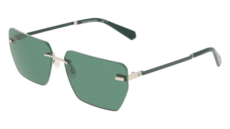 Calvin Klein Unisex CKJ25207S 45 Occhiali da sole Metallo Argento Squadrata Normale