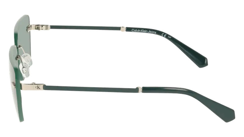 Calvin Klein Unisex CKJ25207S 45 Occhiali da sole Metallo Argento Squadrata Normale miniatura 2