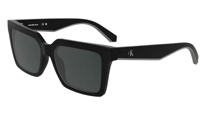 Calvin Klein Unisex CKJ25602S 1 Occhiali da sole Bio-iniettato Nero Grigio Squadrata Normale