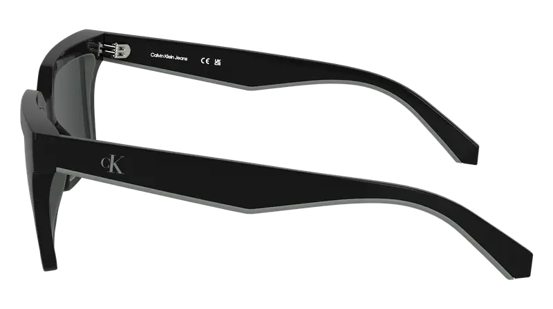 Calvin Klein Unisex CKJ25602S 1 Occhiali da sole Bio-iniettato Nero Grigio Squadrata Normale miniatura 2