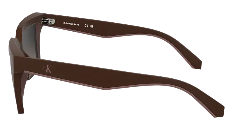 Calvin Klein Unisex CKJ25602S 605 Occhiali da sole Bio-iniettato Bordeaux Squadrata Normale miniatura 2