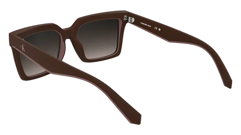 Calvin Klein Unisex CKJ25602S 605 Occhiali da sole Bio-iniettato Bordeaux Squadrata Normale miniatura 3