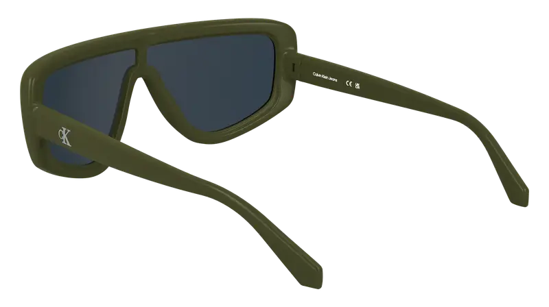 Calvin Klein Unisex CKJ25605S 309 Occhiali da sole Bio-iniettato Verde Maschera Normale miniatura 3