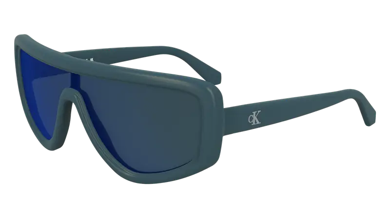 Calvin Klein Unisex CKJ25605S 400 Occhiali da sole Bio-iniettato Blu  Maschera Normale