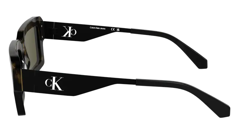 Calvin Klein Unisex CKJ25606S 242 Occhiali da sole Acetato Havana Squadrata Normale miniatura 2