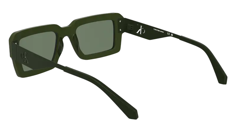 Calvin Klein Unisex CKJ25606S 300 Occhiali da sole Acetato Verde Squadrata Normale miniatura 3