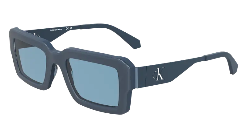 Calvin Klein Unisex CKJ25606S 400 Occhiali da sole Acetato Blu Squadrata Normale