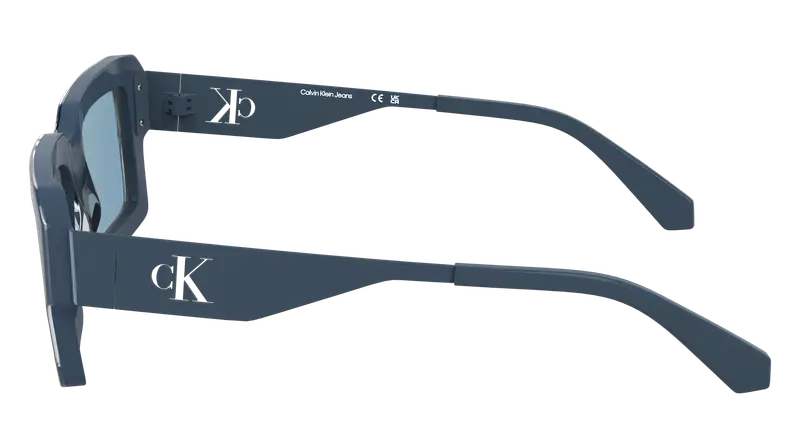 Calvin Klein Unisex CKJ25606S 400 Occhiali da sole Acetato Blu Squadrata Normale miniatura 2