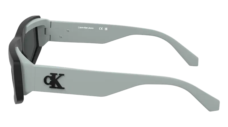 Calvin Klein Unisex CKJ25607S 001 Occhiali da sole Bio-iniettato Nero Cat Eye Normale miniatura 2