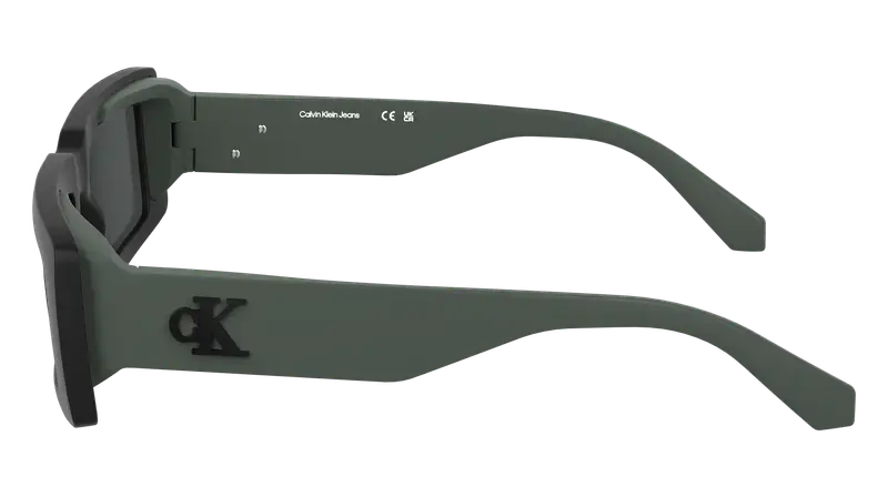 Calvin Klein Unisex CKJ25608S 001 Occhiali da sole Bio-iniettato Nero Squadrata Normale miniatura 2