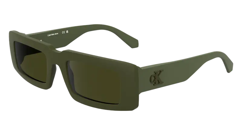 Calvin Klein Unisex CKJ25608S 309 Occhiali da sole Bio-iniettato Verde  Squadrata Normale