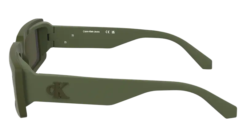 Calvin Klein Unisex CKJ25608S 309 Occhiali da sole Bio-iniettato Verde Squadrata Normale miniatura 2