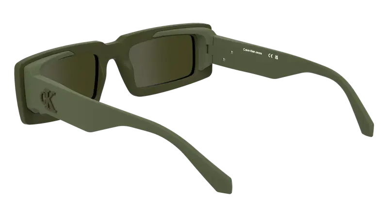 Calvin Klein Unisex CKJ25608S 309 Occhiali da sole Bio-iniettato Verde Squadrata Normale miniatura 3