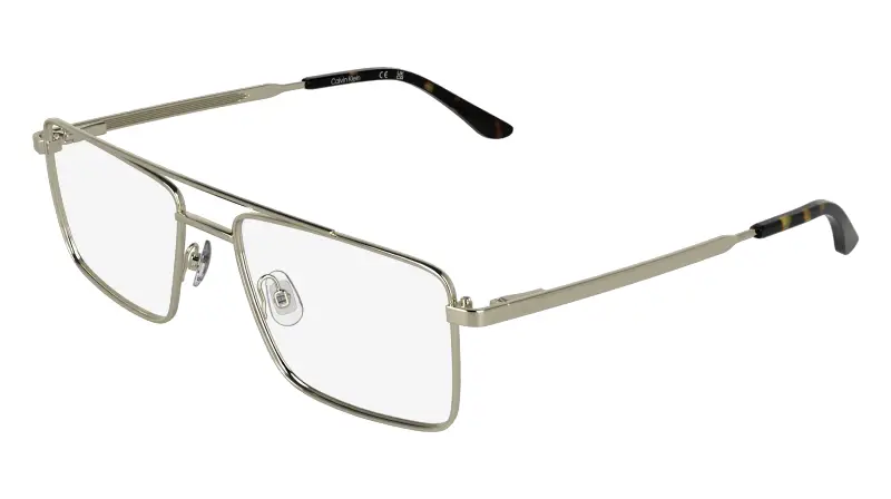 Uomo Calvin Klein CK26101 716 Montature da vista Metallo Oro Squadrata Normale