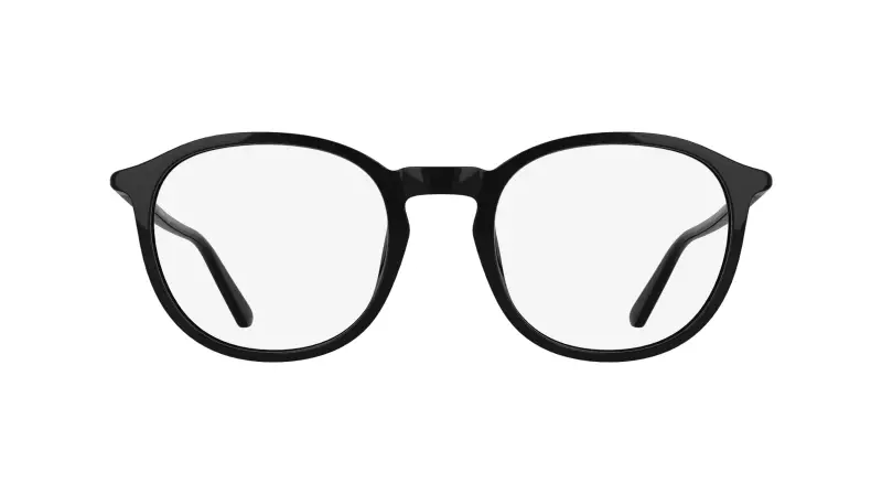 Uomo Calvin Klein CK26511 001 Montature da vista Bio-iniettato Nero Rotonda Normale miniatura 2