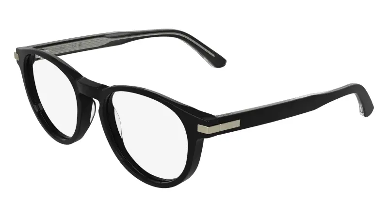 Uomo Calvin Klein CK26513 001 Montature da vista Acetato Nero Rotonda Normale