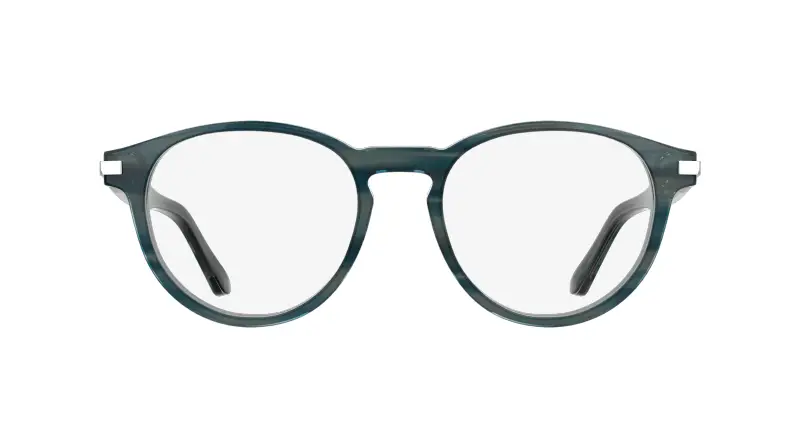 Uomo Calvin Klein CK26513 417 Montature da vista Acetato Blu Rotonda Normale miniatura 2