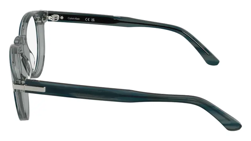 Uomo Calvin Klein CK26513 417 Montature da vista Acetato Blu Rotonda Normale miniatura 3