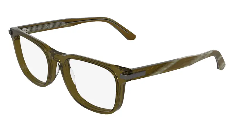 Uomo Calvin Klein CK26514 310 Montature da vista Acetato Verde Squadrata Normale