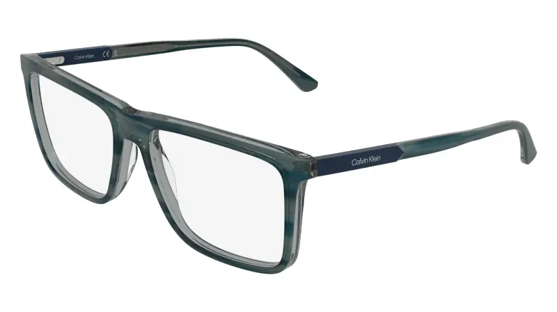Uomo Calvin Klein CK26517 432 Montature da vista Acetato Petrolio Squadrata Normale