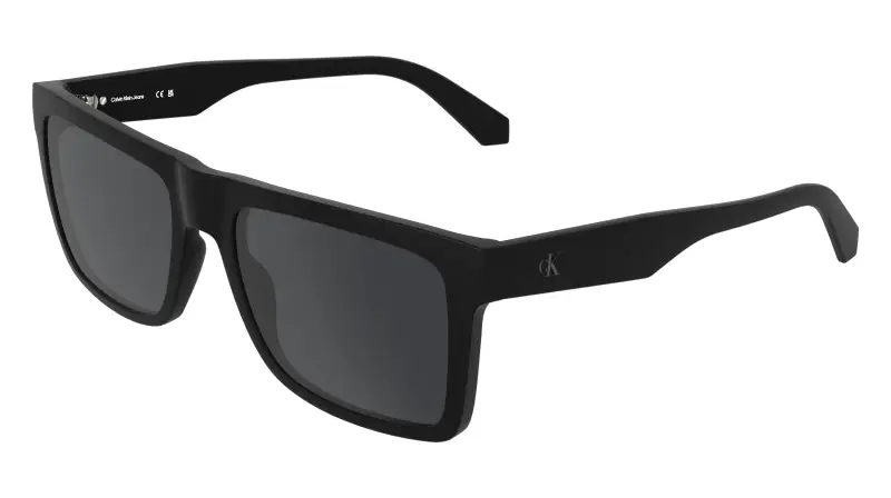 Uomo Calvin Klein CKJ26601S 002 Occhiali da sole Bio-iniettato Nero Grigio Squadrata Normale