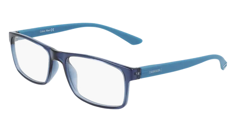 Calvin Klein Uomo CK19569N 430 Montature da vista Bio-iniettato Blu  Squadrata Normale