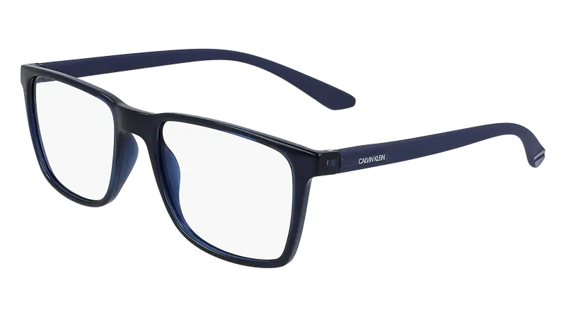 Calvin Klein Uomo CK19573N 405 Montature da vista Bio-iniettato Blu  Squadrata Normale