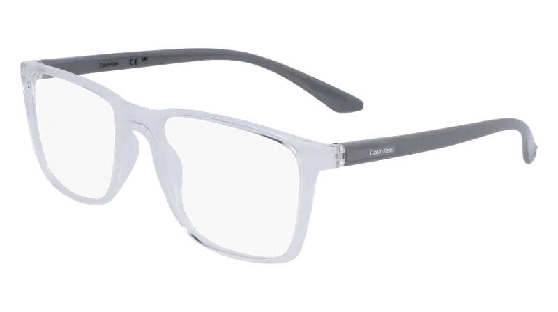 Calvin Klein Uomo CK19573N 970 Montature da vista Bio-iniettato Trasparente  Squadrata Normale