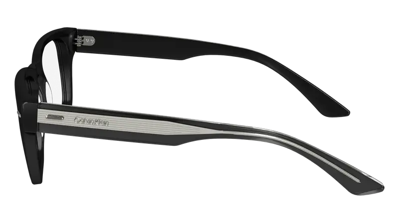 Calvin Klein Uomo CK24521 001 Montature da vista Acetato Nero Squadrata Normale miniatura 2