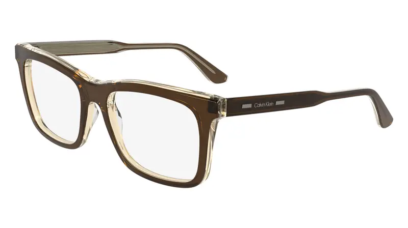 Uomo CK24542 280 Montature da vista Acetato Marrone Squadrata Normale